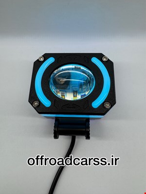 پروژکتور تک لنز نئون  RGB 7 رنگ موتور سیکلت و خودرو آفرودی 