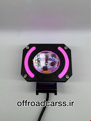پروژکتور تک لنز نئون  RGB 7 رنگ موتور سیکلت و خودرو آفرودی 