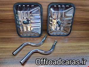 آینه بغل استیل جیپ صحرا(بسته ۲ عددی به همراه پایه)