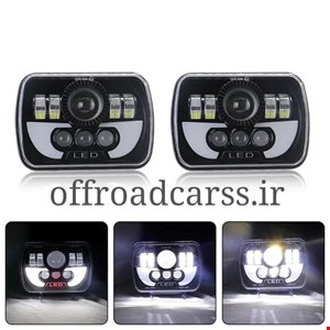 چراغ جلو 4 گوش طرح LED(بسته دو عددی)